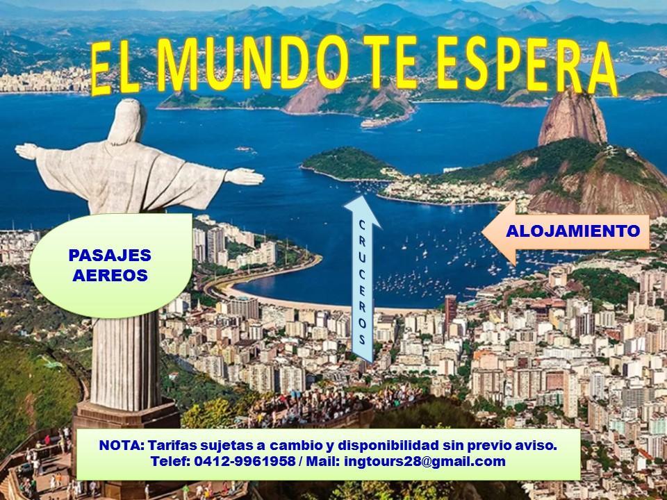PASAJES NACIONALES E INTERNACIONALES CON LOS MEJORES en Calabozo - Imagen 3
