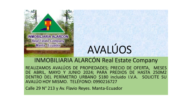 CASAS EN VENTA AVALUOS en Montecristi - Imagen 1