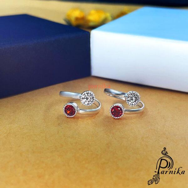 Pure Silver Toe Rings Designs - Buy Online Today in Agra - Image 1
