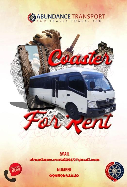 COASTER FOR RENT AT LOWEST PRICE! CALL OR MESSAGE 09989632040 in Quezon City - Image 2