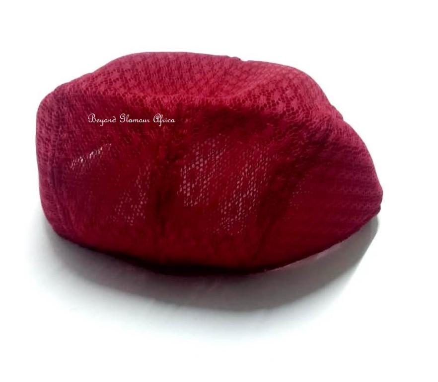 captivating Red Mesh Newsboy Cap in Nairobi - Image 2