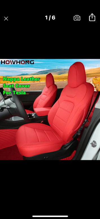 MODEL Y RED SEAT COVERS in Strathpine - Image 2