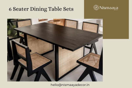 Buy a Stylish 6 Seater Rattan Dining Set in Udaipur - Image 1