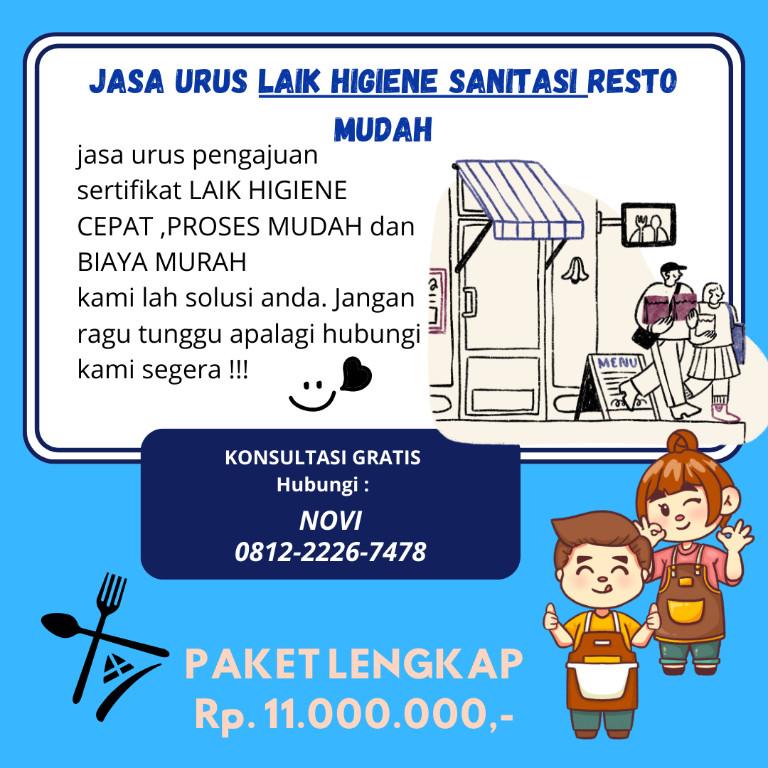 PENGURUSAN IZIN SERTIFIKAT LAIK SEHAT RUMAH MAKAN/RESTO in South Tangerang - Image 1