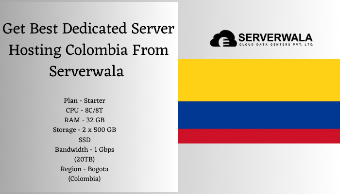 Get Best Dedicated Server Hosting Colombia From Serverwala in Vaishali Nagar - Image 1