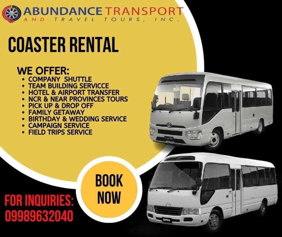 COASTER FOR RENT AT LOWEST PRICE! CALL OR MESSAGE 09989632040 in Quezon City - Image 3