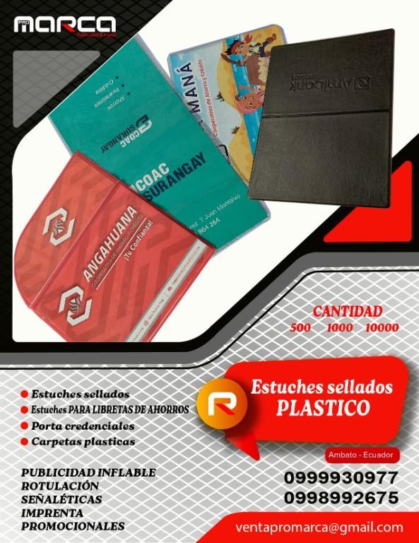 ESTUCHES SELLADO PLASTICOS CARPETAS PLASTICAS en Patate - Imagen 1