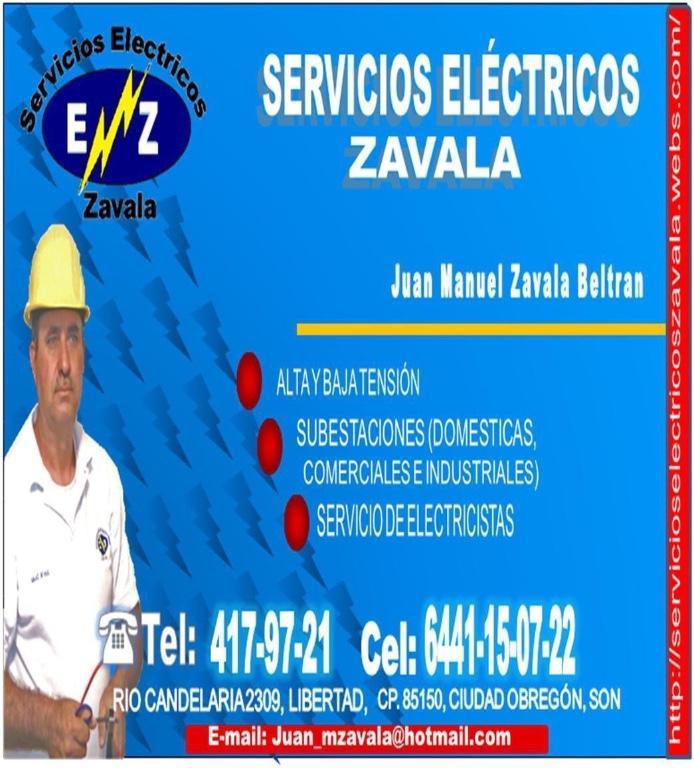 ELECTRICISTAS ZAVALA en Ciudad Obregón - Imagen 4