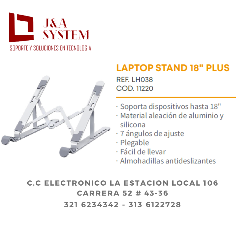 LAPTOP STAND 18 PLUS REF. LH038 en Bello - Imagen 1