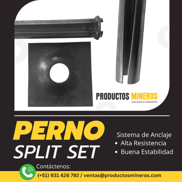 PRODUCTOS MINEROS – PERNOS SPLIT SET en Chupaca - Imagen 1