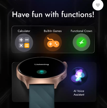 Fastrack Optimus Pro Smartwatch With 1.43 AMOLED Display in Sagar - Image 4