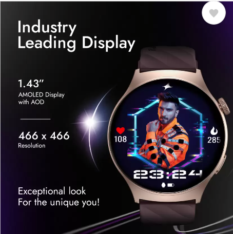 Fastrack Optimus Pro Smartwatch With 1.43 AMOLED Display in Sagar - Image 3