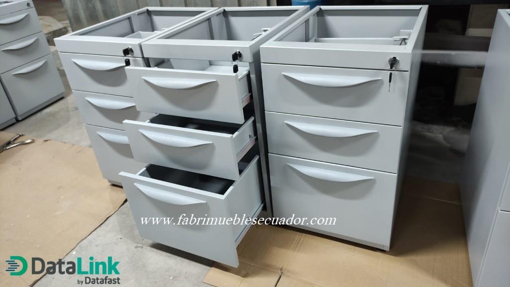 CAJONERAS METALICAS 3 GAVETAS PARA ESCRITORIO en Cayambe - Imagen 3
