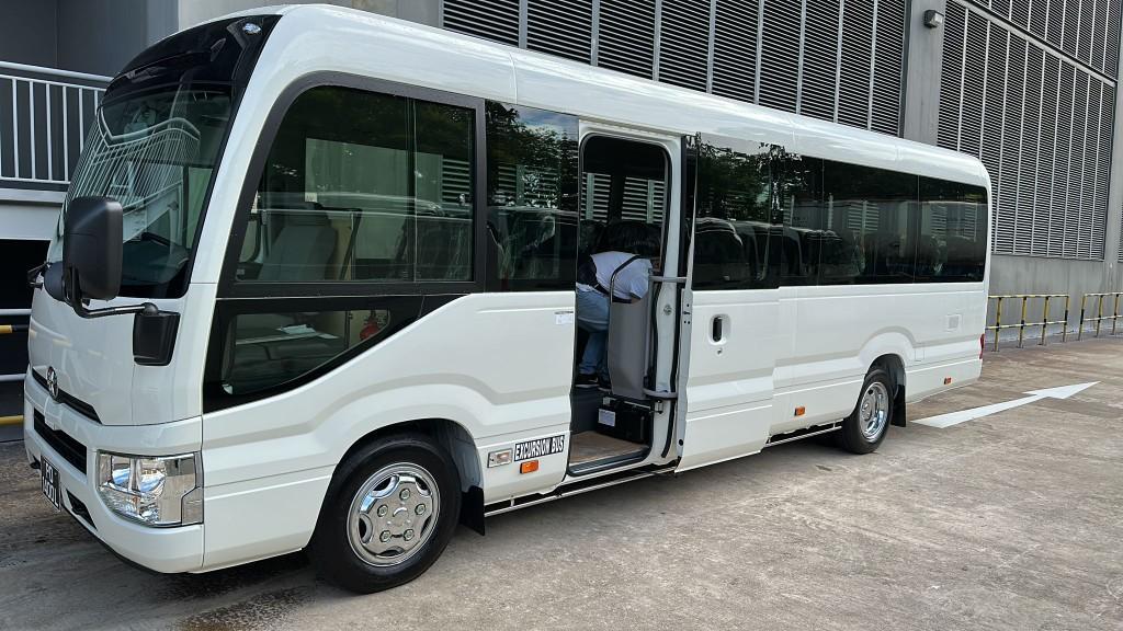 2024 Toyota Coaster (23 seater) RENTAL in Singapore - Image 1
