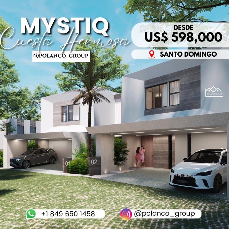 MYSTIQ CUESTA HERMOSA II, LUJOSO CONDOMINIO DE 4 VIVIENDAS en Los Alcarrizos - Imagen 1