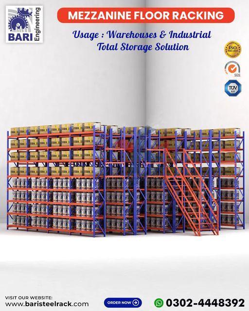Industrial Mezzanine | Mezzanine Floor Racking | Racks Supported in Lahore - Image 2