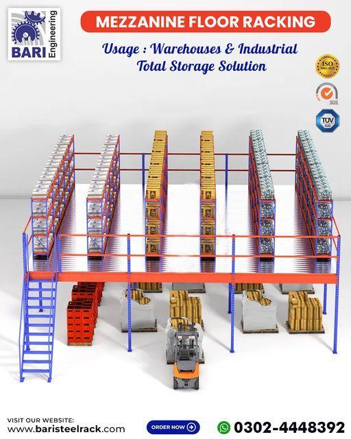 Industrial Mezzanine | Mezzanine Floor Racking | Racks Supported in Lahore - Image 5