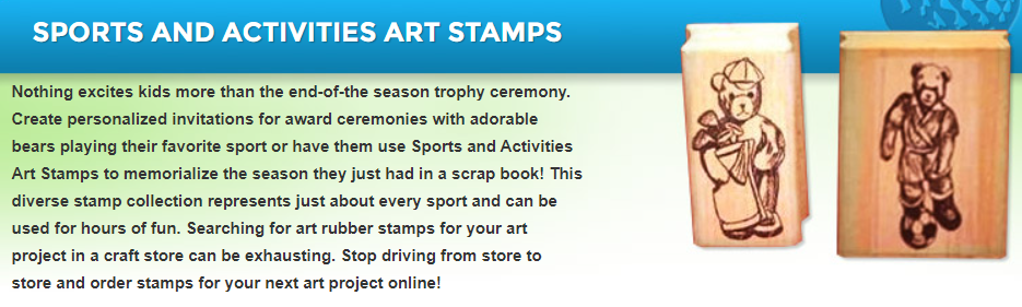 SPORTS AND ACTIVITIES ART STAMPS | ACORN SALES in Penrith - Image 1