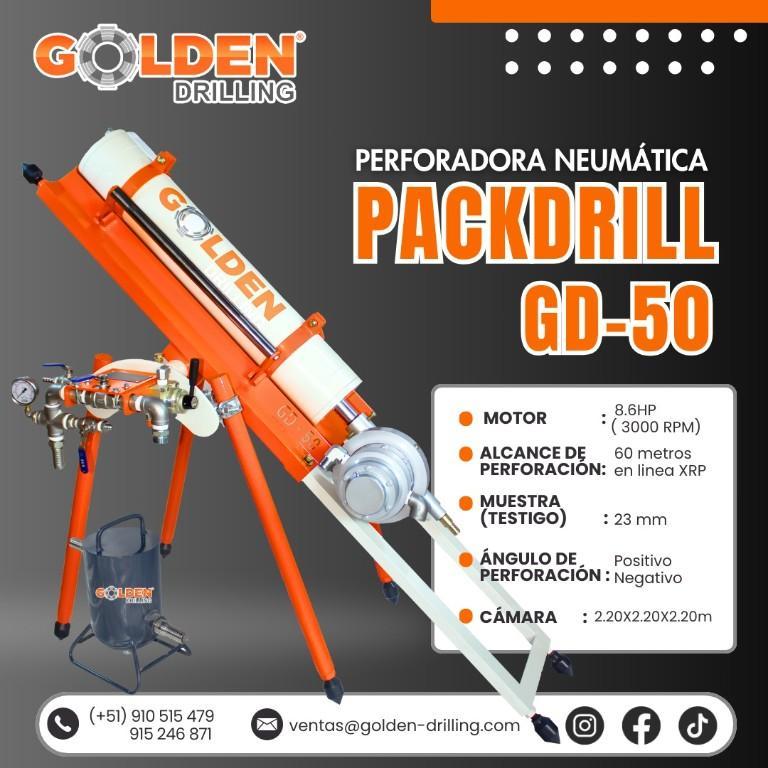 PACKDRILL GD 50 PERFORADOR NEUMÁTICO | PERFORACIÓN DIAMANTINA en Talara - Imagen 1