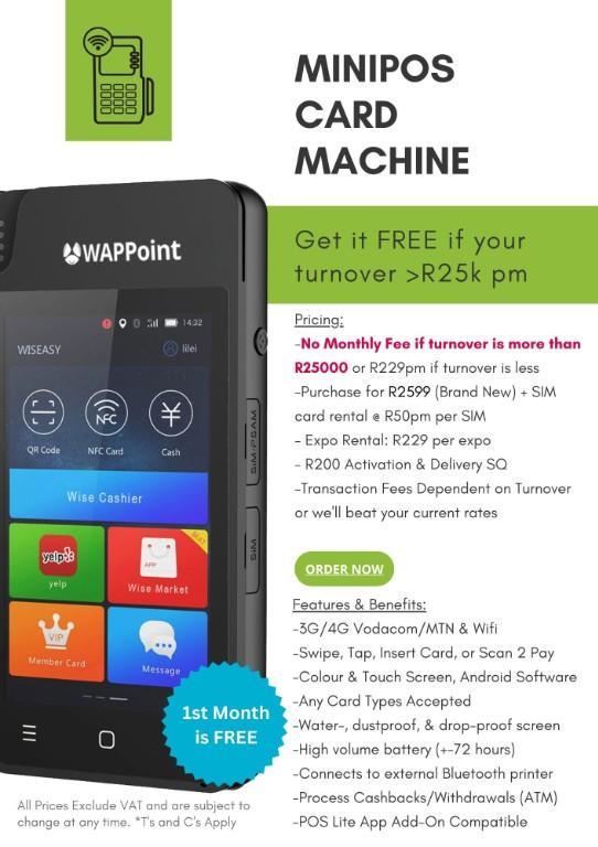 MiniPOS Card Machine - Perfect for Any Business in Vereeniging - Image 1