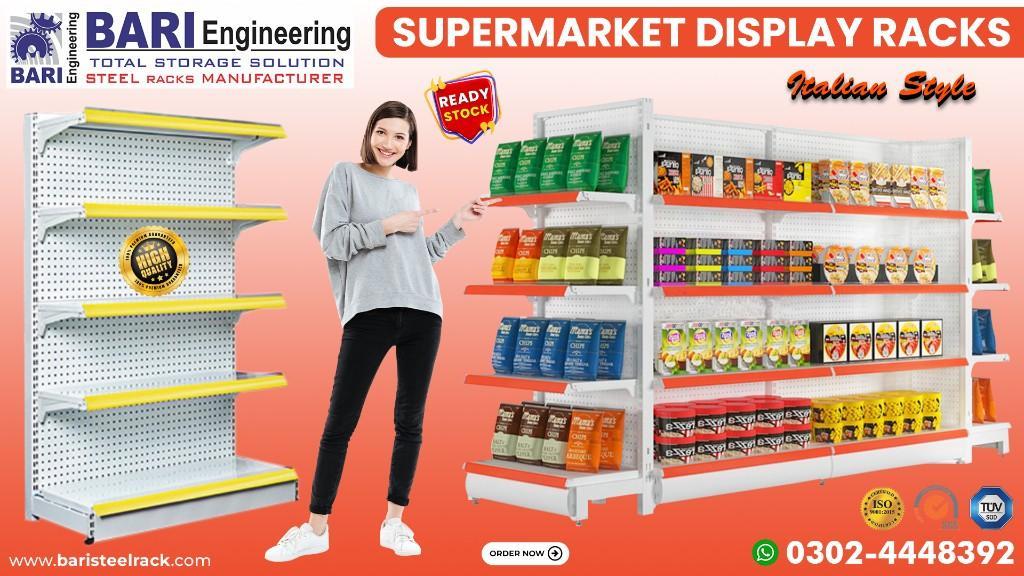 Supermarket Rack | Gondola Rack | Wall Rack | Display Rack in Lahore - Image 1