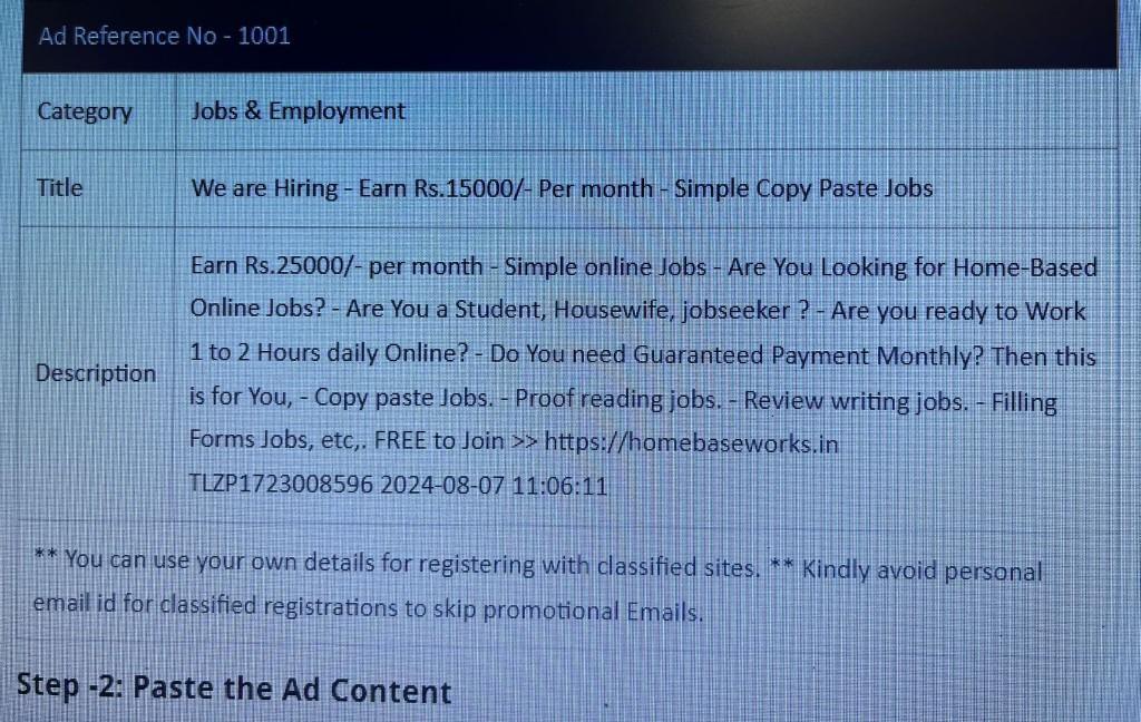 Job Discription in Ghātkopar - Image 1