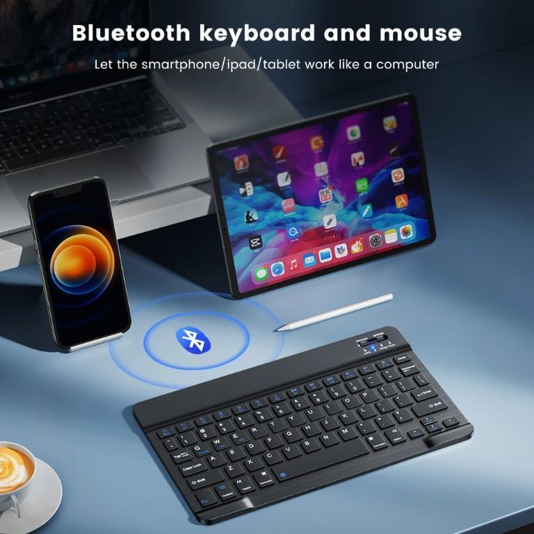Teclado inalámbrico compatible con Bluetooth para Android, iOS en Heredia - Imagen 4