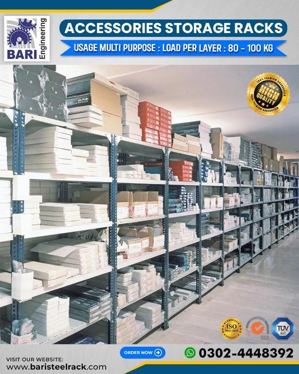 Hardware Storage Racks | Slotted Angle Rack | Industrial Steel in Lahore - Image 2