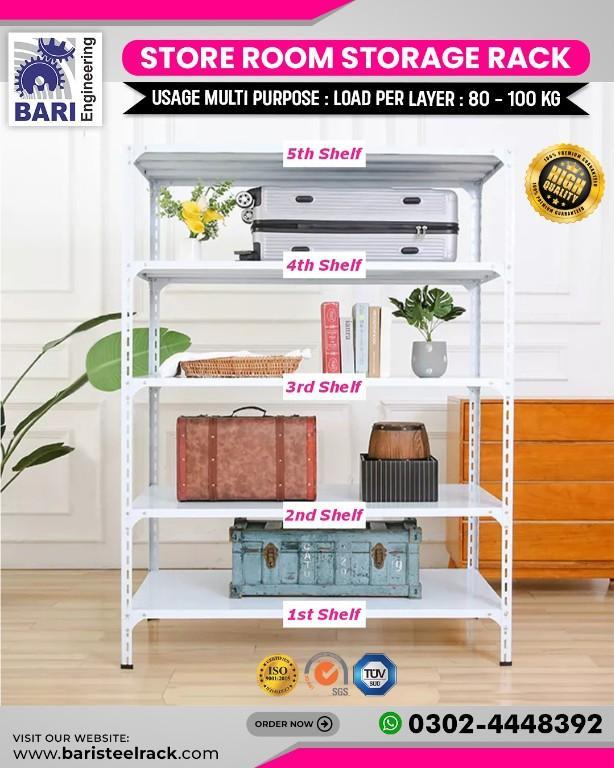 Hardware Storage Racks | Slotted Angle Rack | Industrial Steel in Lahore - Image 4