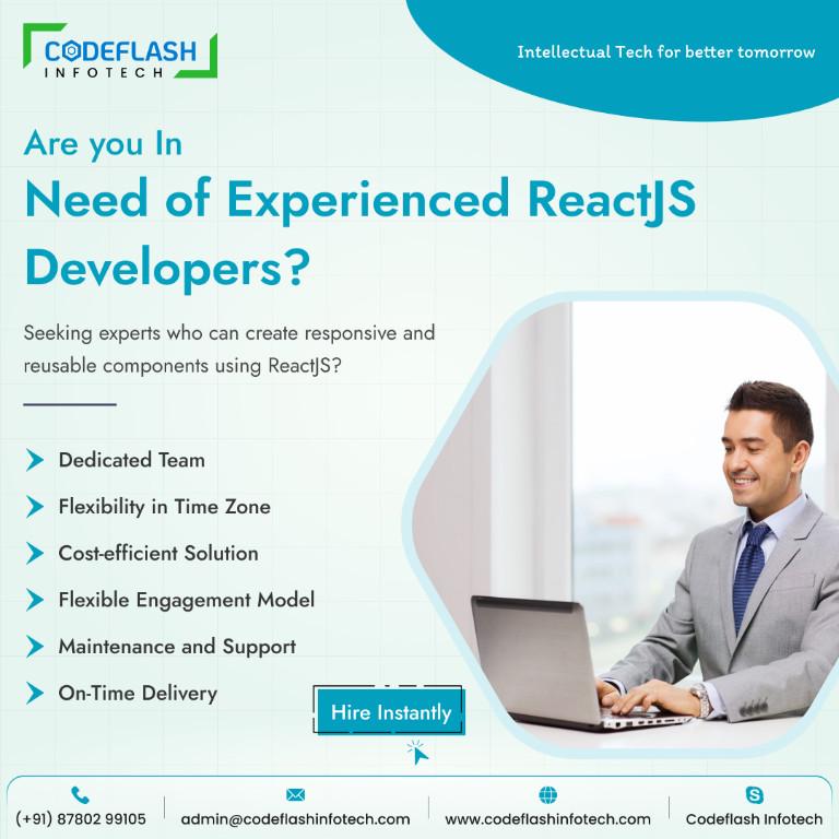Hire top-notch ReactJS Developers in Sarkhej - Image 1