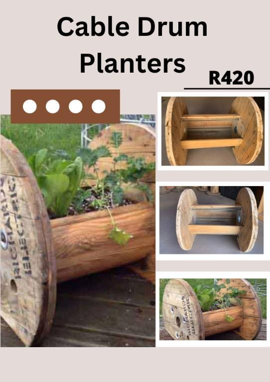 cable drum planters in Pinetown - Image 1