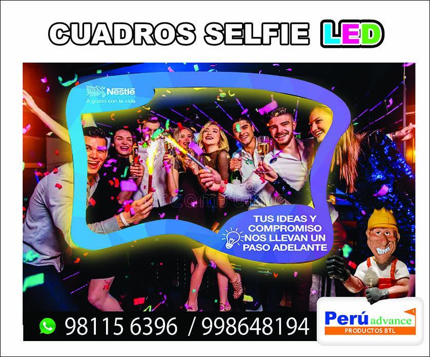 CUADRO SELFIE CON LUZ LED INALAMBRICO NEON en Perú - Imagen 3