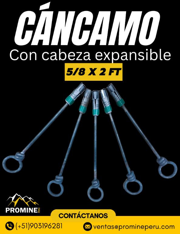 CÁNCAMOS CON CABEZA EXPANSIBLE/ PROMINE SACAQP en Perú - Imagen 1