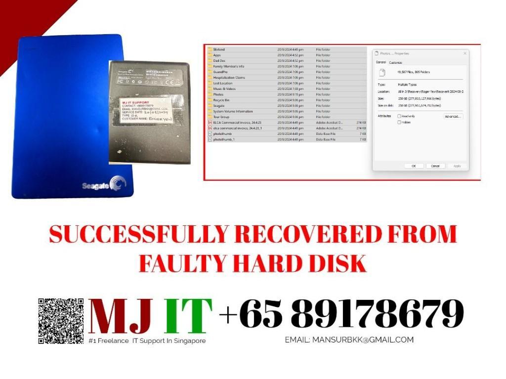 Data Recovery Service - Hard Disk, SD Card, SSD, NAS PC in Boon Lay - Image 4