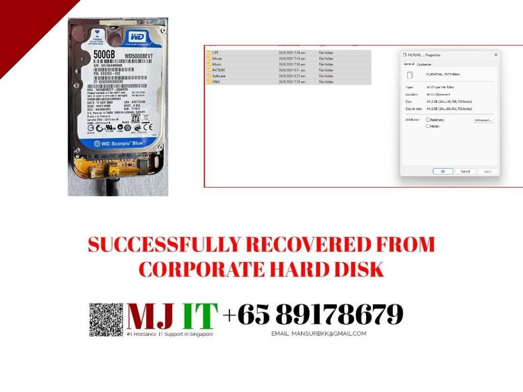 Data Recovery Service - Hard Disk, SD Card, SSD, NAS PC in Boon Lay - Image 5