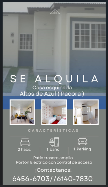 SE ALQUILA CASA en Churuquita Chiquita - Imagen 1