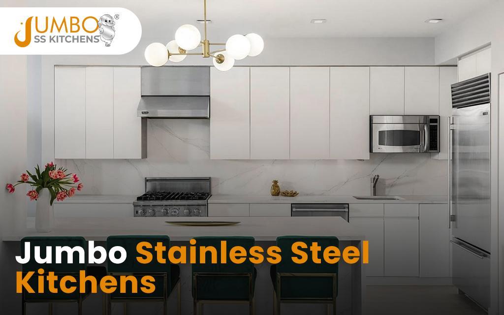 Stainless Steel Modular Kitchen Cabinets - Jumbo SS Kitchens in Vepagunta - Image 1