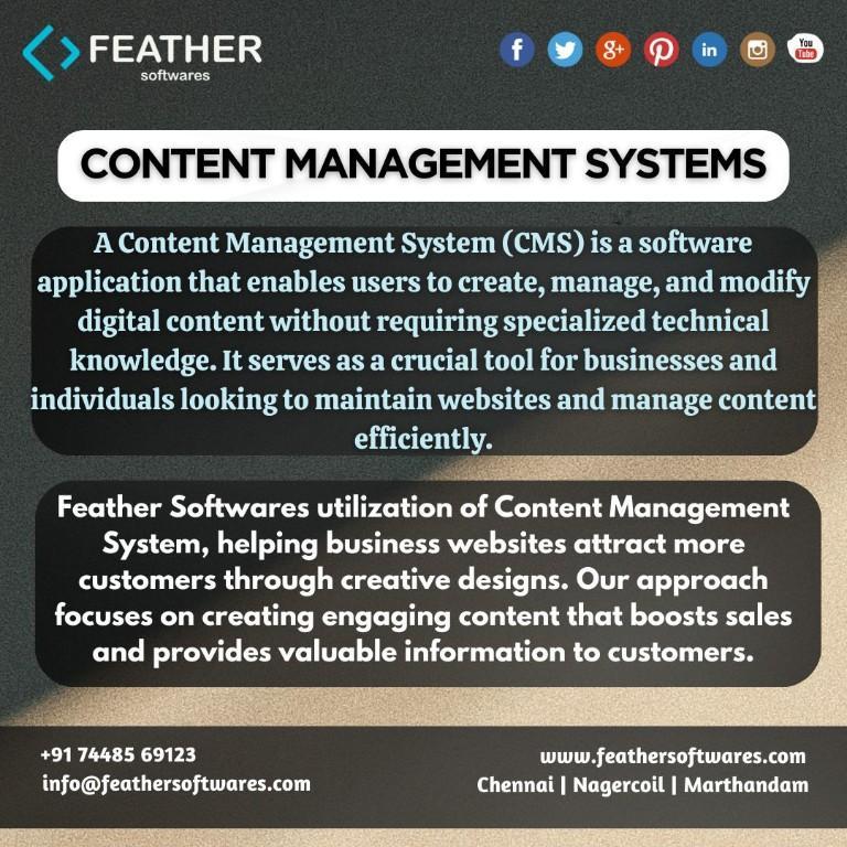 Content Management Systems | Feather Softwares in Nāgercoil - Image 1