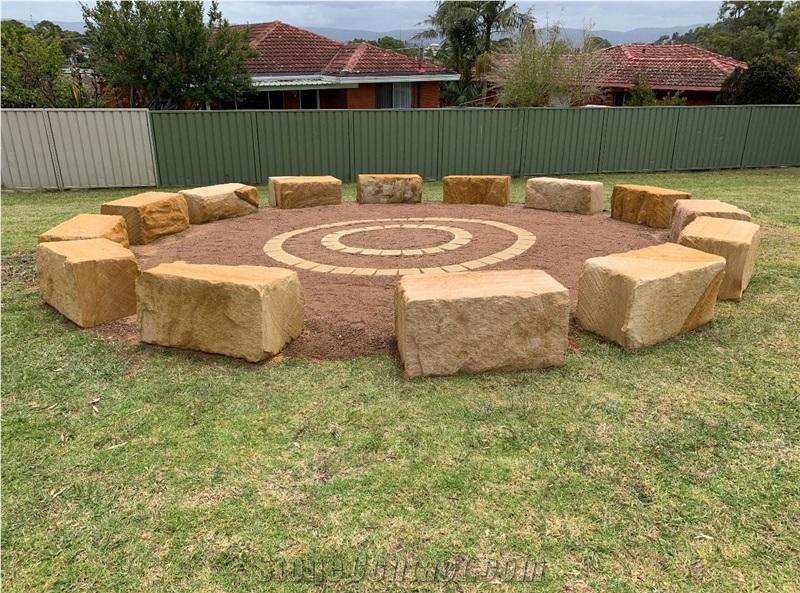 Sandstone Firepit Designs in Ashmore - Image 2