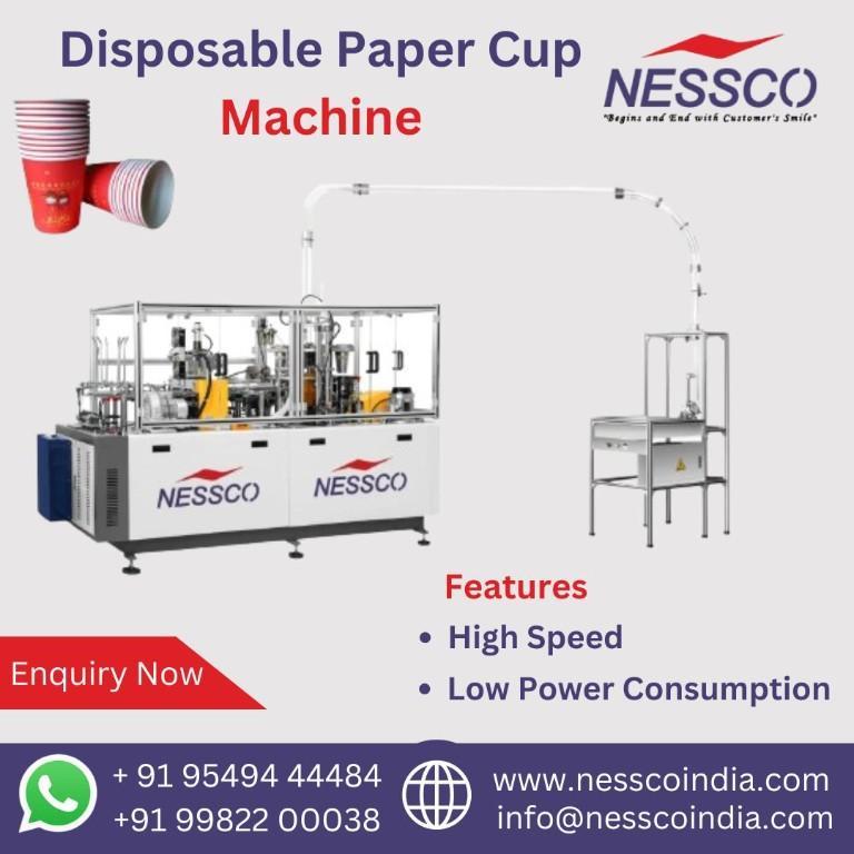 Best Quality Disposable Paper Cup Making Machine in India - Image 1