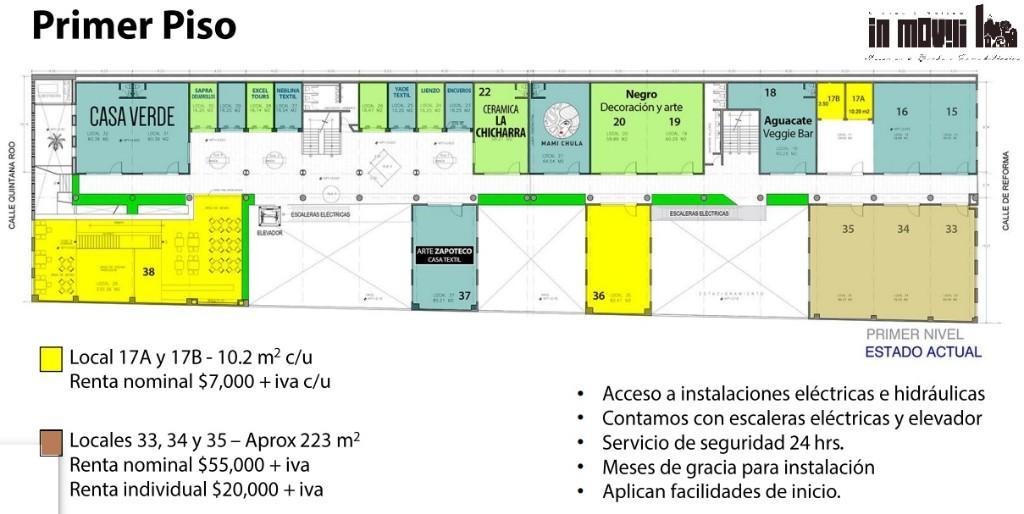 LOCALES EN RENTA EN OAXACA, CENTRO COMERCIAL ZONA CENTRO, JARDIN en Oaxaca de Juárez - Imagen 13