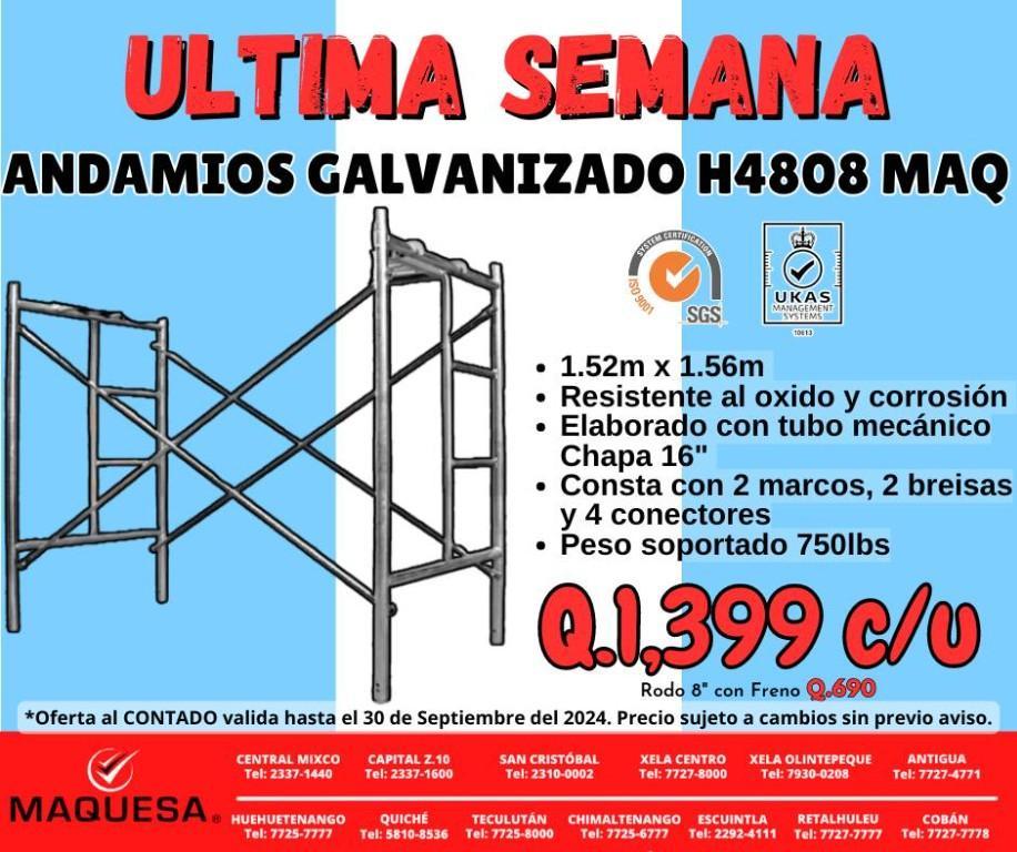 ANDAMIOS GALVANIZADOS en Guatemala - Imagen 1