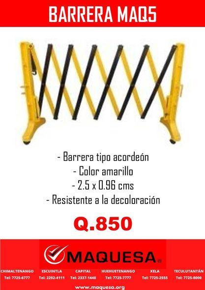 BARRERAS MAQ 5 PLASTICAS en Guatemala - Imagen 1