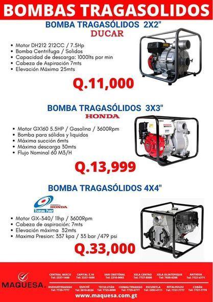 BOMBAS HONDA TRAGASOLIDOS en Guatemala - Imagen 1