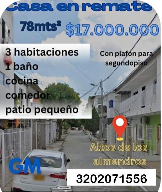 REMATE DE CASA, EN ALTO DE LOS ALMENDROS, SOLEDAD, ATLANTICO en Malambo - Imagen 1