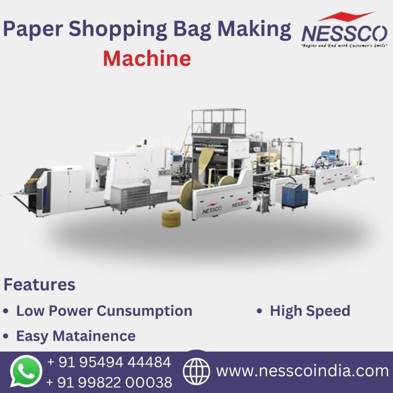 Buy Best Paper Shoping Bag Making Machine in India - Image 1