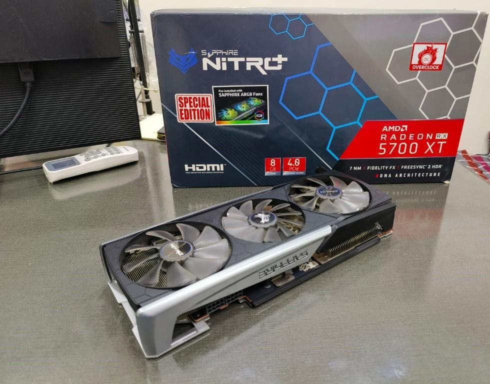 SAPPHIRE NITRO+ RX 5700 XT 8G GDDR6 Graphics Card (Open Box) in Bahawalpur - Image 1