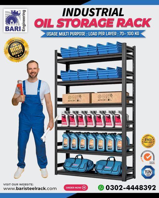 Oil Shop Rack | Oil Storage Rack | Shop Display Racks|Adjustable in Lahore - Image 5