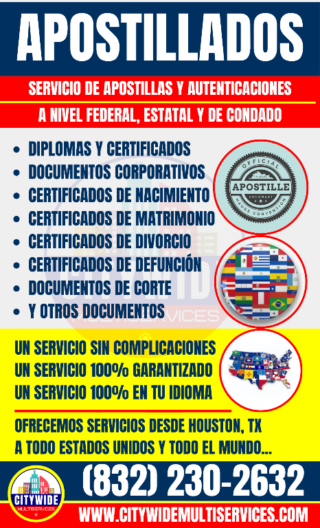 NOTARIZACIÓN DE DOCUMENTOS A DOMICILIO - VENIMOS A TI - SERVIMOS en Houston - Imagen 4
