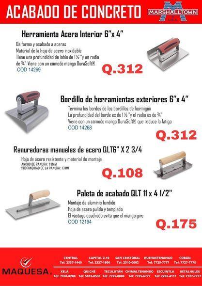 PLANCHAS PARA ACABADOS en Guatemala - Imagen 1
